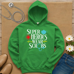 Superheroes Wear Scrubs Hoodie