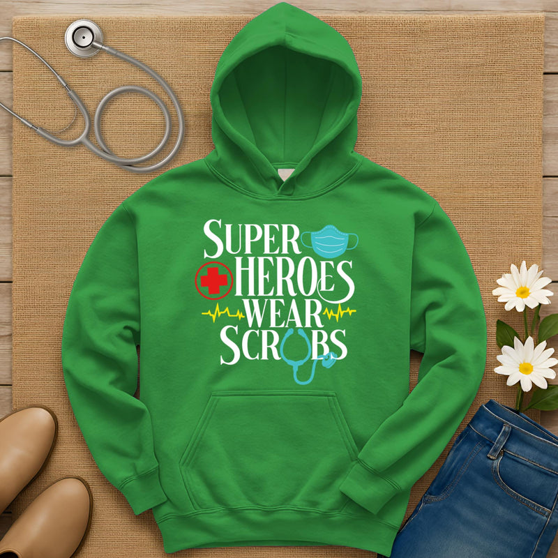 Superheroes Wear Scrubs Hoodie