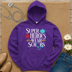 Superheroes Wear Scrubs Hoodie