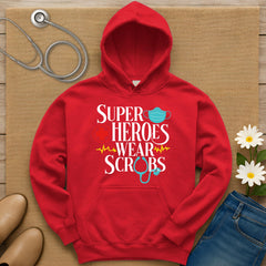 Superheroes Wear Scrubs Hoodie