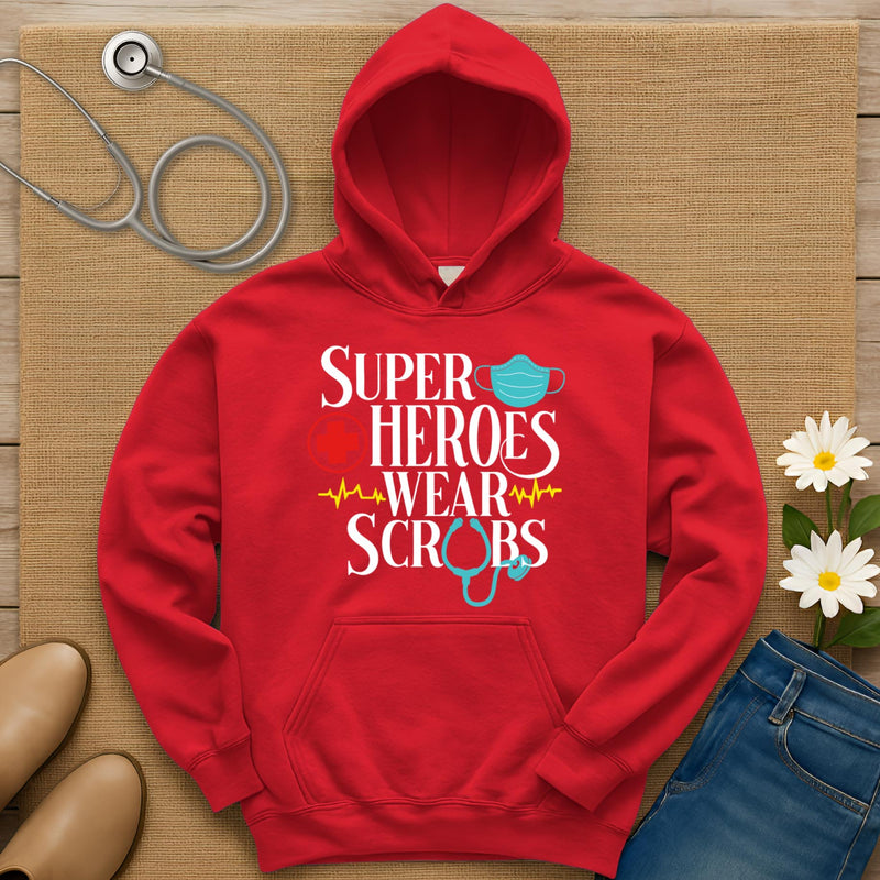 Superheroes Wear Scrubs Hoodie