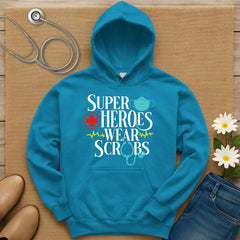 Superheroes Wear Scrubs Hoodie