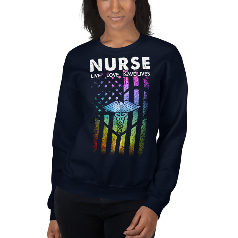 Nurse Live Love Save Lives Sweatshirt