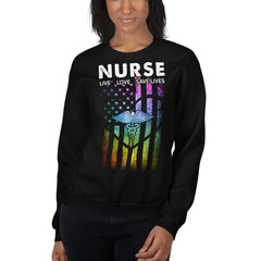 Nurse Live Love Save Lives Sweatshirt
