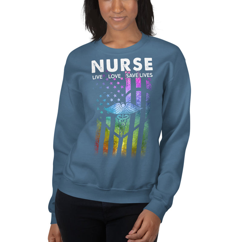 Nurse Live Love Save Lives Sweatshirt