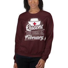 Queens Are Born In February Sweatshirt