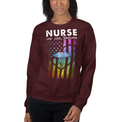 Nurse Live Love Save Lives Sweatshirt